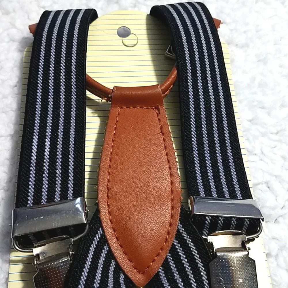 Boy's Coordinating set of bowtie and suspenders. Size 4_7Y